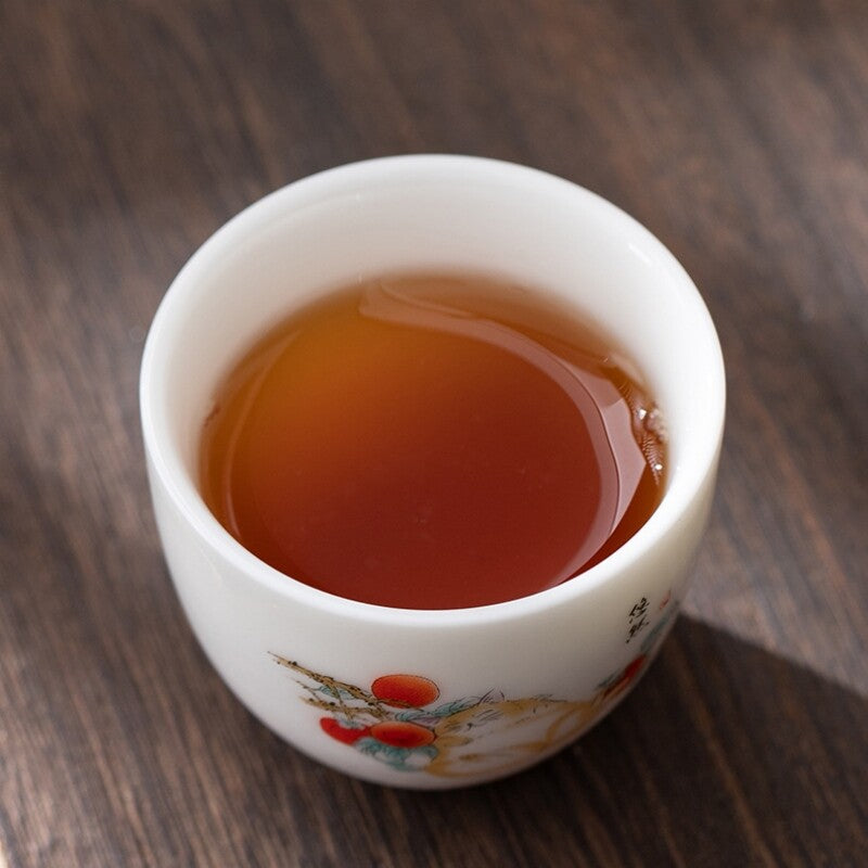 One Cup Fat Mutton Jade Porcelain Tea Cup Love Cat Print Kungfu Tea Cup 70ml New