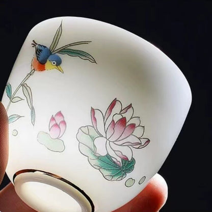 60ml One Cup Fat Mutton Jade Porcelain Kungfu Tea Cup On Sales Ceramic China Cup