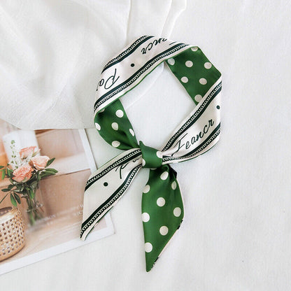Ladies Neck Scarf Long Ribbon Wrap Tied Bag Handle Hair Wrist band Neckerchief*