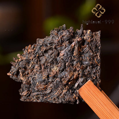 250g 2023 Ripe Puer Tea Brick Menghai High Mountain Arbor Jujube Aroma Tea