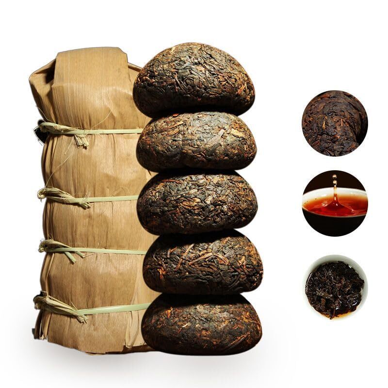 Yunnan Pu-erh Tea Ripe Puerh Tea Tuocha Puer Tea Tuo Cha Bamboo Leaf Packed 500g