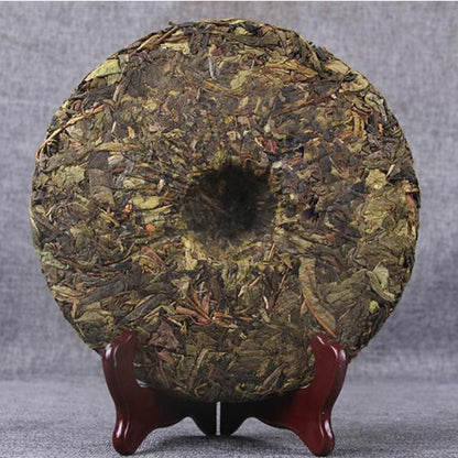 357g Aged Tree Puerh Raw Tea Cake Yunnan Qizi Pu-erh Shengcha Organic Pu'er Tea