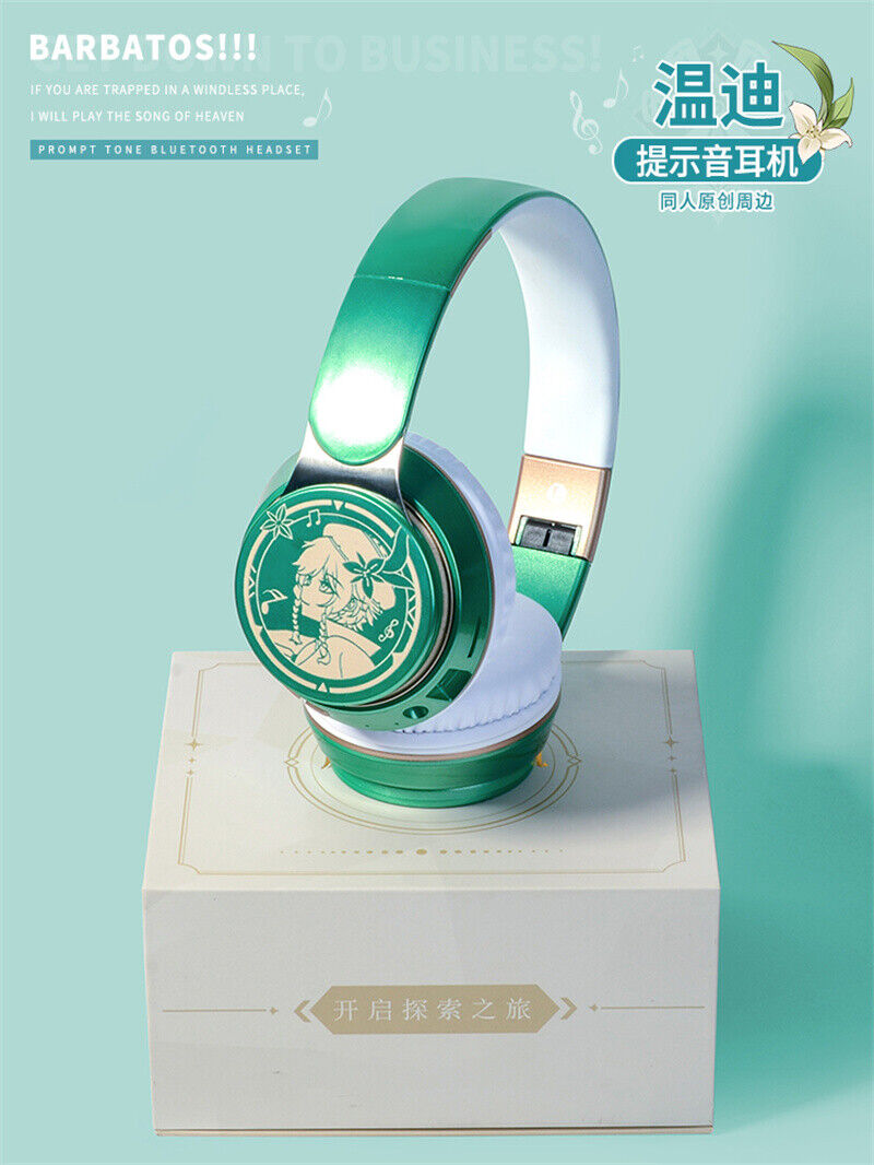 Genshin Impact Barbatos Cosplay Game Tws Headset Wireless Bluetooth Earphone New