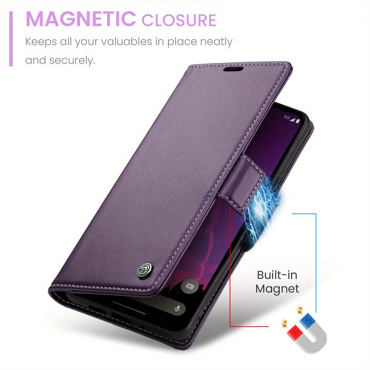 For Google Pixel 9 Pro XL 8Pro 7A 8A Wallet Case With Card Holder for Women Men