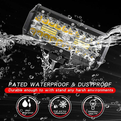 LED Light Bars 7 Inch 120W Combo Spot Flood Beam 4x4 Spot 12V 24V 4WD Headlight