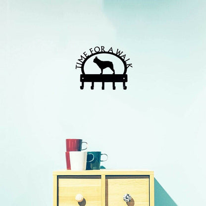 French Bulldog Key Rack Wall Mounted Hook Up Iron Wall Art Home Decor