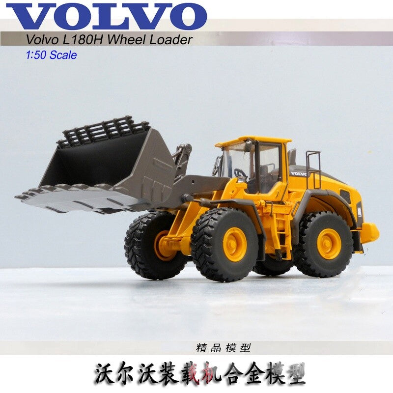 1:50 VOLVO L180H Wheel Loader Forklift Construction Machine Diecast Model