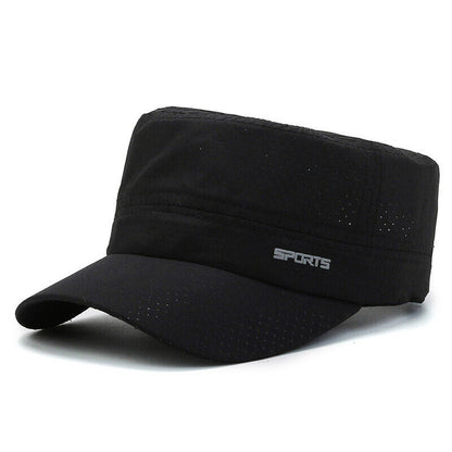 Neutral Hat Retro Cap Flat Cap Cotton Cap Military Cap Retro Temperament Stylish