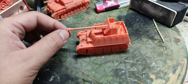 3D Printing 1/72 Germany Weasel Type II Anti-Tank Gun Vehicle Finished Product
