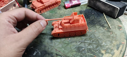 3D Printing 1/72 Germany Weasel Type II Anti-Tank Gun Vehicle Finished Product
