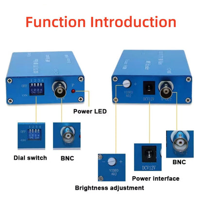 1x Coaxial Cable AHD/TVI/CVI/CVBS 1080P Video Amplifier Extends for CCTV System