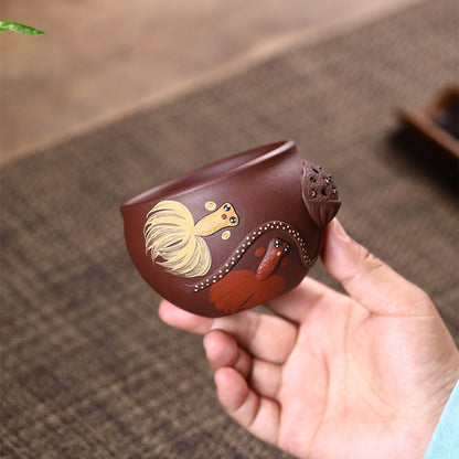 Full Handmade Teacup Original Ore Real Yixing Zisha Purple Clay Master Cup 200ml