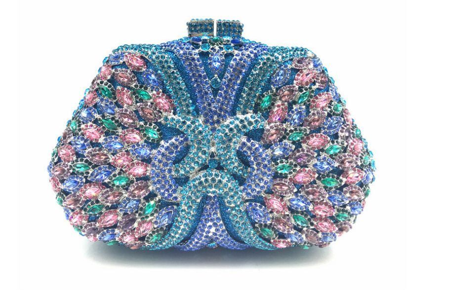Rhinestone Clutch Bags Handmade Wedding Crystal Clutch Purse Evening Bags Women