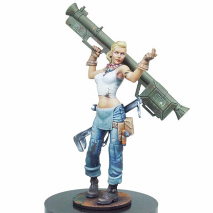 1/24 resin figure model Rosie Donovan Rocket Launcher Girl Unassembled Unpainted