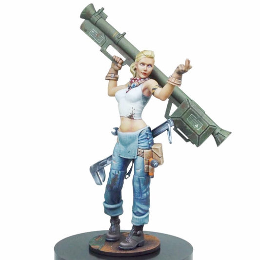 1/24 resin figure model Rosie Donovan Rocket Launcher Girl Unassembled Unpainted