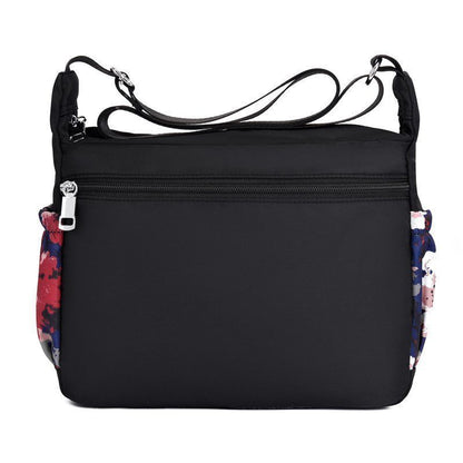 Crossbody Bag Waterproof Nylon Flower Shoulder Messenger Casual Ladies Handbag