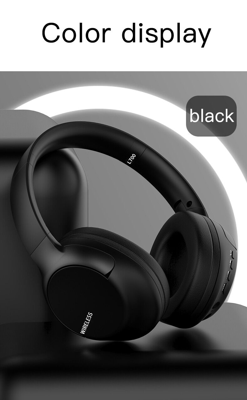 Wireless Bluetooth 5.1 Headphones Over Ear Headset Stereo Noise Cancelling + Mic