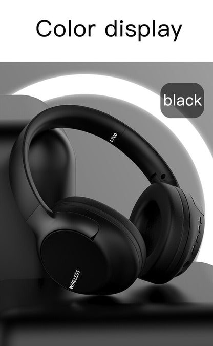 Wireless Bluetooth 5.1 Headphones Over Ear Headset Stereo Noise Cancelling + Mic