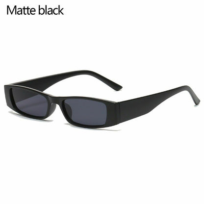 Sunglasses Vintage Retro Small Frame Rectangle Square Narrow Eyewear UV400 26MM