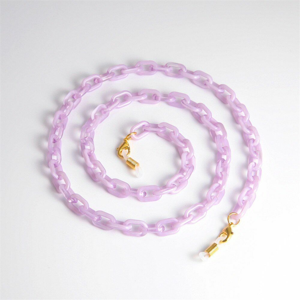 Acrylic Chain Face Mask Necklace Glasses Sunglasses Straps Women Men Neck Holder