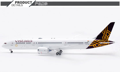1:200 InFlight Vistara Boeing 787-9 VT-TSQ Airplane Diecast Aircraft Model