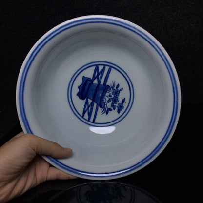 Ancient Chinese Blue and White Porcelain Bowl