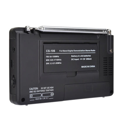 1Pc Portable Digital Radio LCD Display FM/AM/SW/MW Full Frequency Receiver
