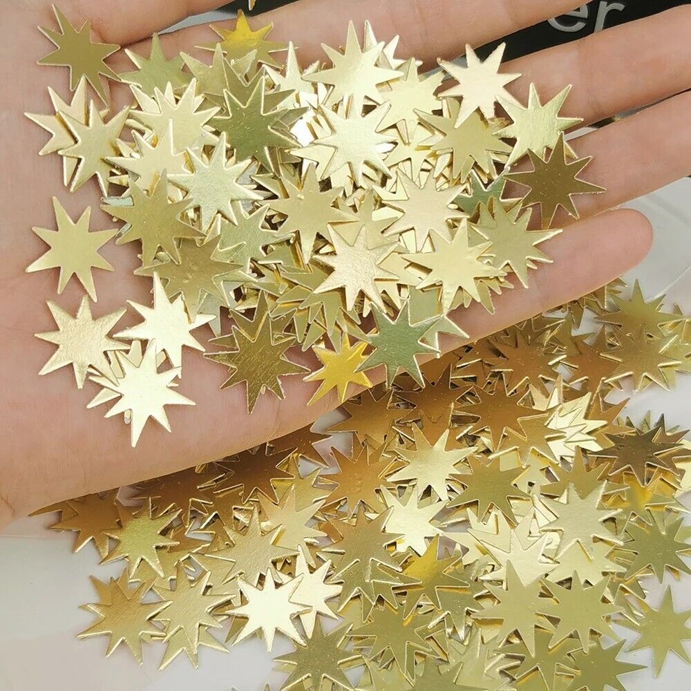 Confetti 15g Glitter Paper Star Gold DIY Wedding Birthday Party Balloon Supplies