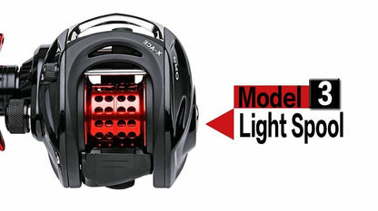 Baitcasting Fishing Reel Equipped Strands Line Braking Power Quality Ultra Light