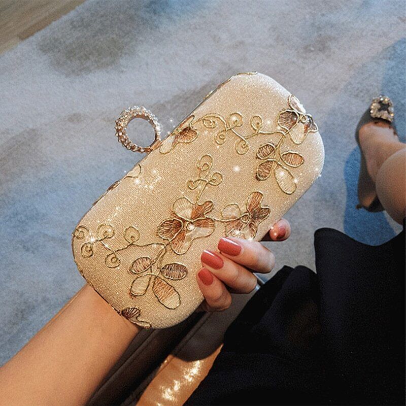 Handbags Women Bags Embroidery Women Evening Bag Wedding Bridal Shoulder Bag