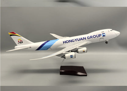 1:160 47CM HONGYUAN GROUP BOEING 747-8 Plane Landing Gear Resin Aircraft Model