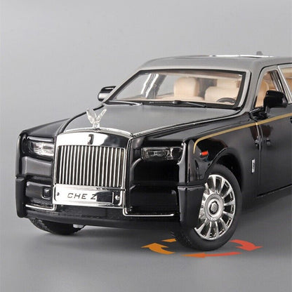 1:24 Rolls-Royce Phantom Diecast Model Car Toy Vehicles Sound Light Collection