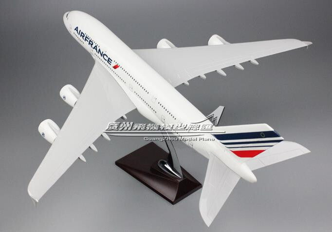 45CM AIR FRANCE AIRBUS A380 F-HPJC Passenger Airplane Resin Aircraft Plane Model