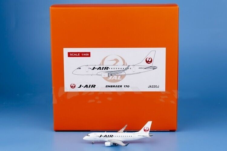 1:400 JC Wings J-AIR E-170-100STD Passenger Airplane Diecast Aircraft Model