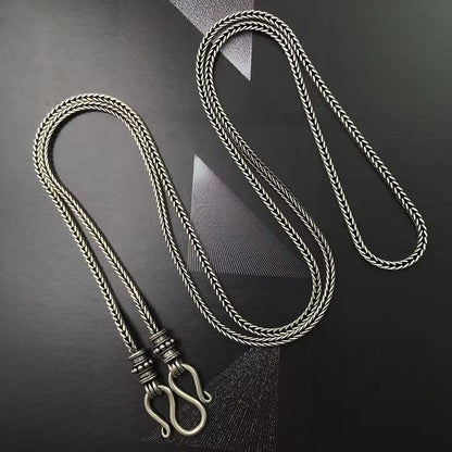 Universal Clasp Chain Necklace 80cm Vintage Unisex Sweater Chain Fashion