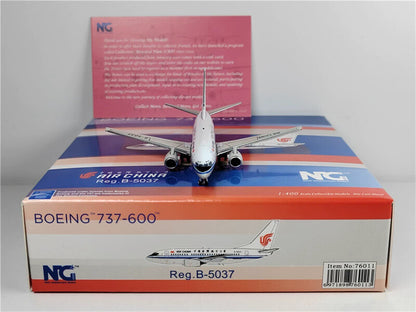 NG Model Air China for Boeing B737-600 B-5037 1/400 Aircraft Pre-built Model