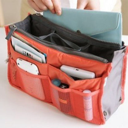 Large Cosmetic Storage Bag Nylon Travel Makeup Organizer Handbag Tote Travel Bag