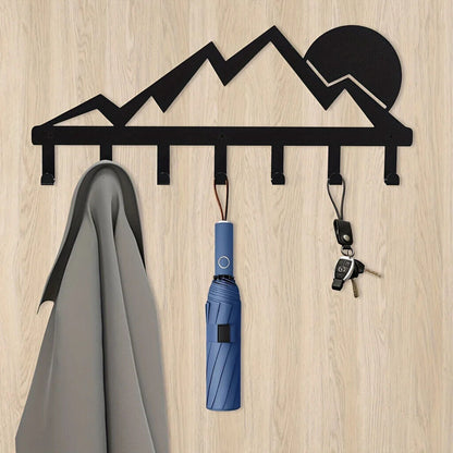 Multi-Purpose Mountain & Sunrise Hooks Organizing Keys, Clothes, functional
