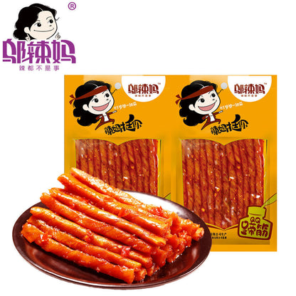 邬辣妈qq素牛排豆制品辣条零食 Wu Spicy Ma Qq Vegetarian Steak Bean Products Spicy Snacks