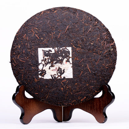 Ripe Puer Material Glutinous Rice Fragrant Shu Pu-erh Tea Cake Yunnan Pure 357g