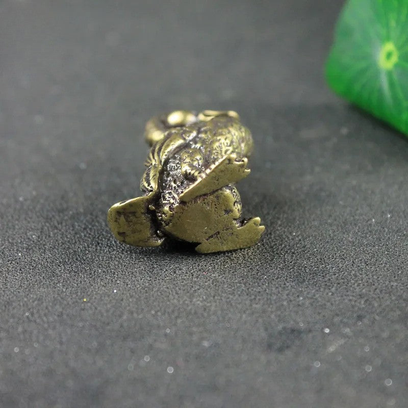Copper Small Duck Figurines Ornaments Handmade Brass Animal Crafts Home Decor