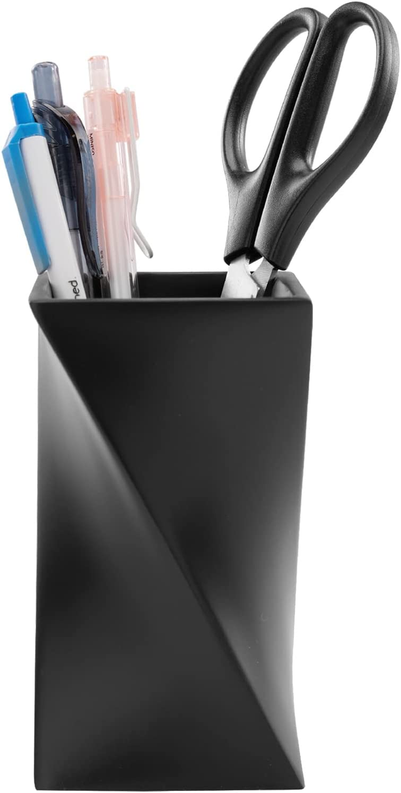 Pen Pencil Holder Durable Resin Desk Organizer Makeup Brush for Office Home