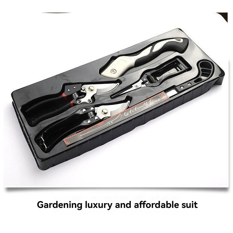 Gardening five-piece set of flower pruning scissors folding saw tool box USA