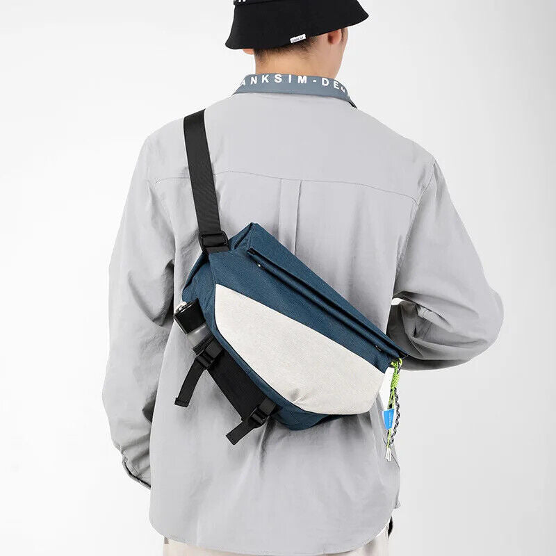 Riding Chest Bag Men's Women's Flat Shoulder Bag Crossbody Bags Men