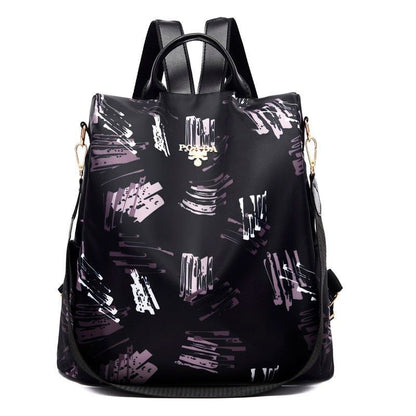 Anti-theft Backpack High Quality Waterproof Oxford Bag 20L Polyester Khaki Blue