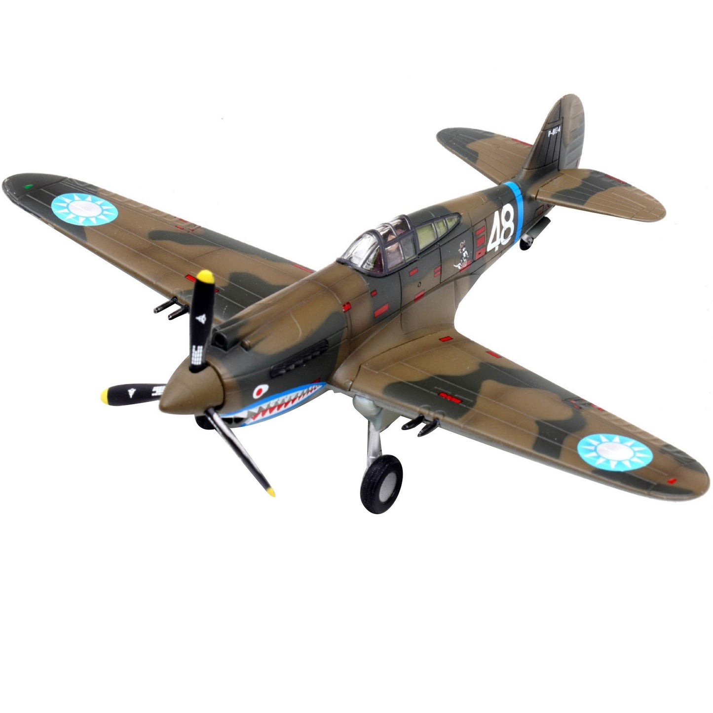 For Curtiss P-40C Warhawk Fighter Diecast Model 1:72 Scale Alloy Military Plane