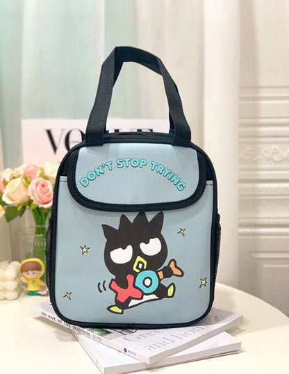 My Melody Cinnamoroll Kuromi Hello Kitty Lunch Bag Insulated Cooler Handbag Tote