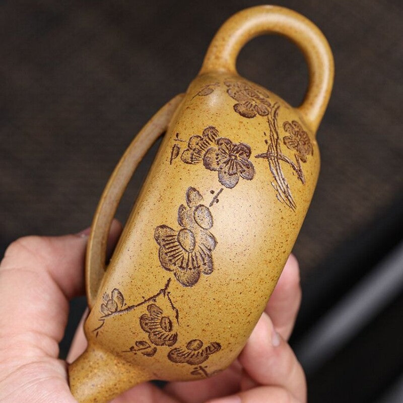 Boutique Handmade Tea Pot True Yixing Zisha Duan Clay Big Mouth Pot Ball Infuser