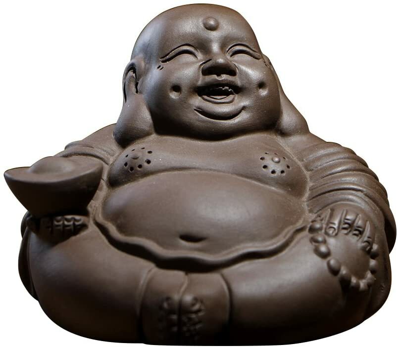 8.5cm Handmade Kungfu Tea Set Chinese Purple Clay Maitreya Tea Pet Accessories