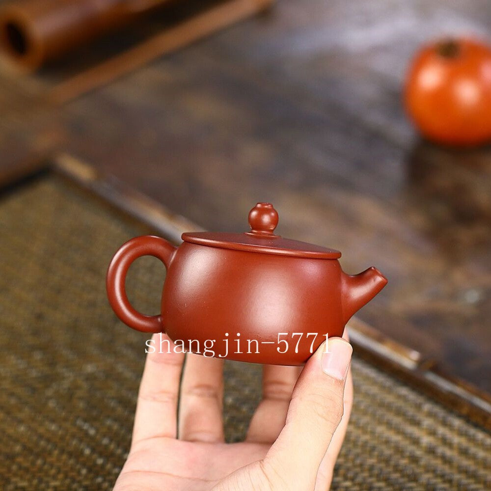 3.4oz Marked Tea Pot Traditional 7 Infuser Holes Real Yixing Zisha Dahongpao Pot